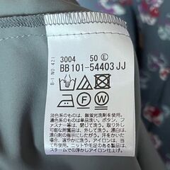 完売商品！リフレクト【洗える】フラワープリントワンピース（グレー系）L・11号の画像