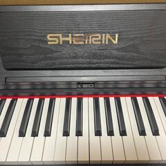 新品未使用 SHEIRIN 電子ピアノ 88鍵盤 ペダル付き 黒の画像
