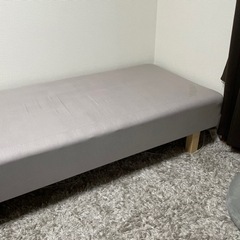 シングルベッド（グレー）の画像