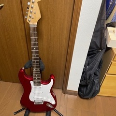 ギター ストラトキャスター 赤 ブランド不明