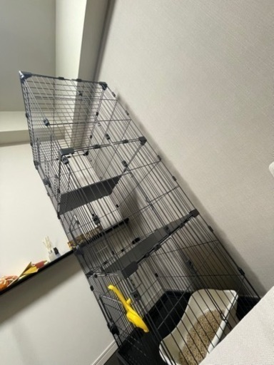 猫ゲージ リビング 子猫ケージ 猫用ケージ・ベッド・トイレ一体型の室内用猫 
