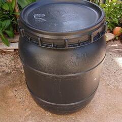 雨水タンク黒幅広160L、メダカ、園芸、農業、の画像