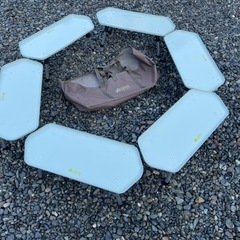 ロゴス　六角囲炉裏ラックテーブルの画像