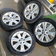 三菱デリカD5純正ホイール2021年バリ山タイヤ付き25/55R18