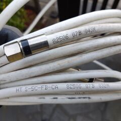 テレビアンテナ　同軸ケーブルの画像
