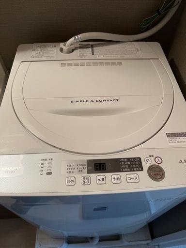 SHARP 洗濯機 4.5Kg