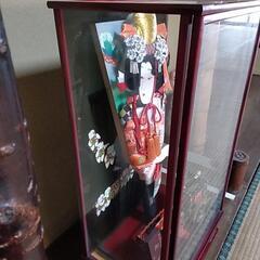 ✢０円✢  羽子板飾り　オルゴール　ガラスケースの画像