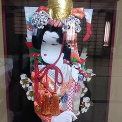 ✢０円✢  羽子板飾り　オルゴール　ガラスケースの画像
