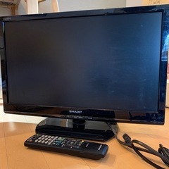 2000円SHARP液晶テレビ(外枠横32×縦52cm)値引交渉可の画像