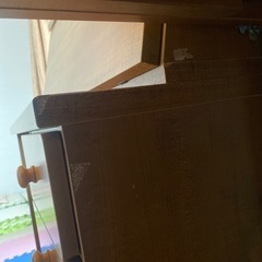 勉強　学習机　キャスター　昇降機能付　ワーキングチェア　椅子　2点セットの画像