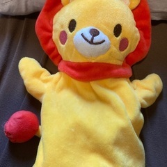 西松屋　ハンドパペット　ライオン