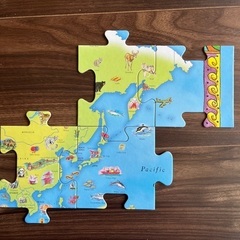 世界地図のパズルの画像