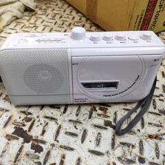 WINTECH モノラル ラジカセ SCT-M100 ホワイト ...