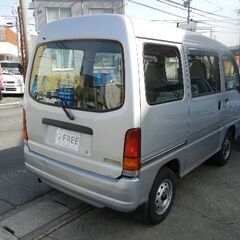 平成１３年式　スバル　サンバー　バン　ＶＢ　走行６８２４０キロ！エアバック　ＥＴＣ　両側スライドドアの画像