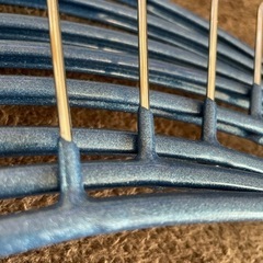 青ラメ滑らないハンガー8本セットの画像