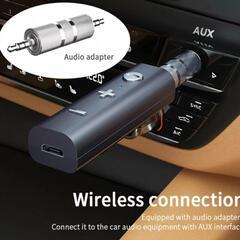 Bluetooth5.0 レシーバー　オーディオや有線ヘッドホン...