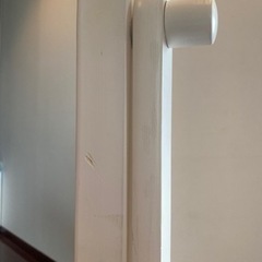 キャスター付き　全身鏡　姿見　白色の画像