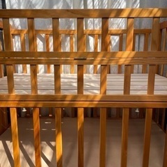 【取引終了】【組立説明書付】ベビーベッドの画像