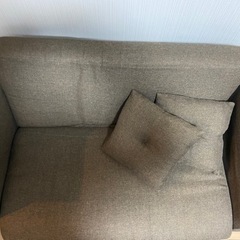 ソファーベッド　ブラウン