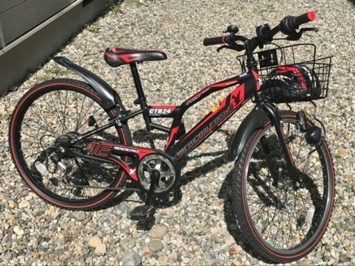 【予定者決まりました】24インチ　6段変速　ジュニア自転車　アメリカンイーグル　CTB24