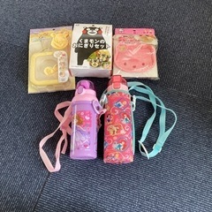 水筒、キャラクターサンドイッチ、おにぎり型