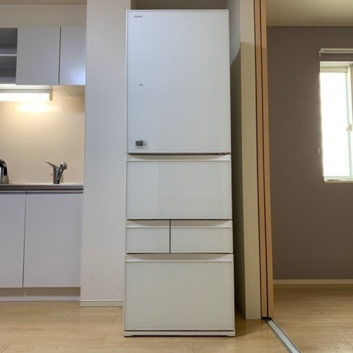 (決まりました！多くのお問い合わせ有難うございました。)☆411L 冷蔵庫　美品　保護マット付き　手をかざすだけでオープン☆ オシャレ