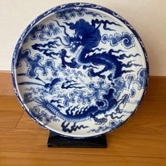 龍　絵皿