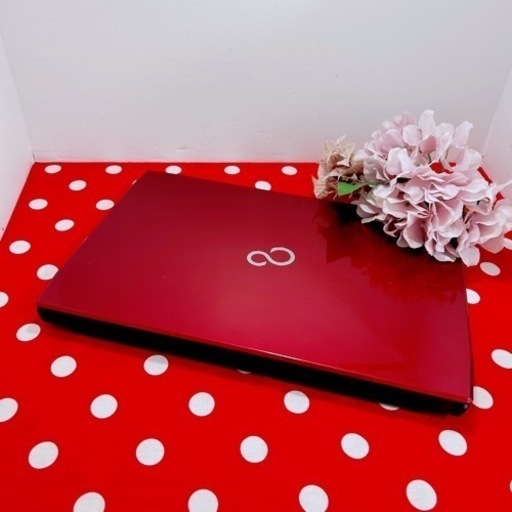 A-68/初心者様にオススメ/おしゃれレッド/大人気ノートパソコン