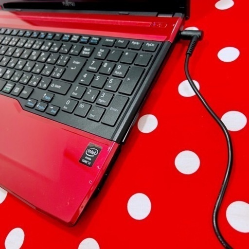 A-68/初心者様にオススメ/おしゃれレッド/大人気ノートパソコン