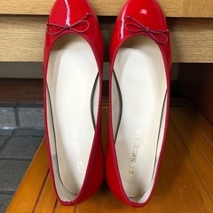 【美品】UR RODE SKO 赤バレエシューズ サイズ39