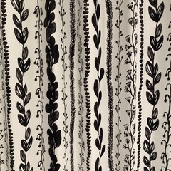 北欧柄カーテンの画像