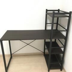ニトリ システムデスク(ザッキー 110 DBR/BK)