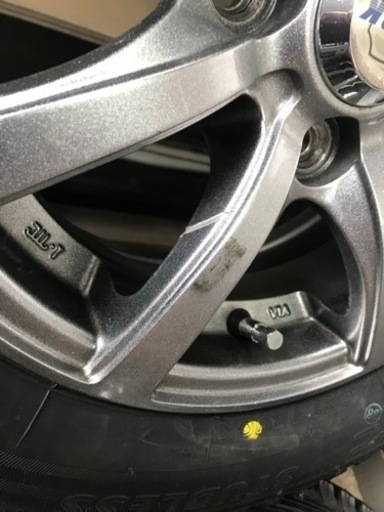 165R13 6PR 冬BS新品 アルミ中古