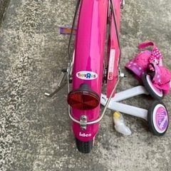 子ども用　自転車　ミニー　補助輪付きの画像