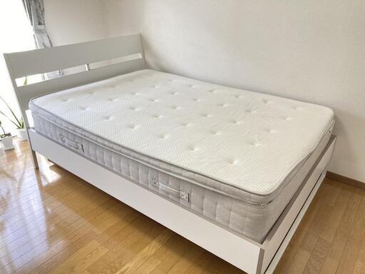 IKEA ダブルベッド フレーム セット