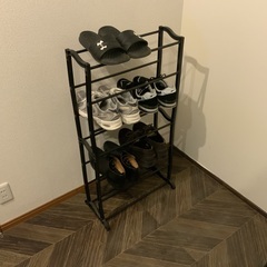 靴置き　シューズラック　組み立て式の画像