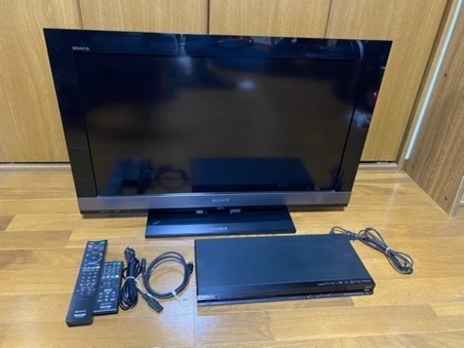 【中古良品】 SONY BRAVIA KDL-32EX700 32型 32インチ \u0026 SONY ブルーレイディスクプレーヤー  BDP-S380　動作品