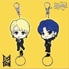 【未使用】BTS  Tiny TAN ラバーリールキーホルダー  JIMIN  公式 の画像