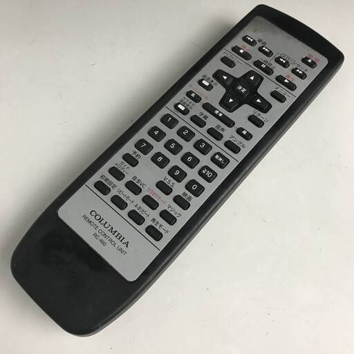 ut9/91　COLUMBIA コロンビア RC-460 CDV-1700用 DVD　カラオケ用　リモコン