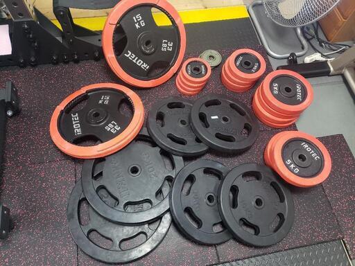 プレート166kg(イヴァンコ・アイロテック)＋シャフト(イヴァンコ)＋ダブルバー(アイロテック)