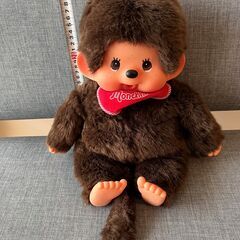 (他で売却済み)【未使用タグ付き】モンチッチ プレミアムスタンダード L 男の子 ぬいぐるみの画像