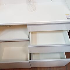 パモウナ　Pamouna　キッチンボード　ホワイト　サイズ（約）幅１２０×奥４４．５×高１９４　　■近隣配送無料 買取GO‼　栄和店 