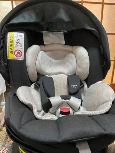 【交渉中】チャイルドシート エールべべ クルット NT 新生児〜 回転式 シートベルト取付