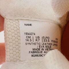 Onitsuka Tiger　キッズ　スニーカー　白/黄 14.5cmの画像