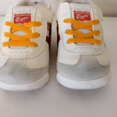 Onitsuka Tiger　キッズ　スニーカー　白/黄 14.5cmの画像