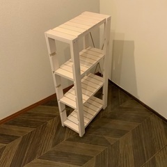 山善 キッチンワゴン 幅20×奥行40×高さ85cm 4段 スリ...