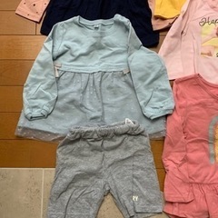 女の子　長袖　春夏秋物　8点セットＡ　主に90サイズの画像