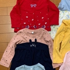 女の子　長袖　春夏秋物　8点セットＡ　主に90サイズの画像