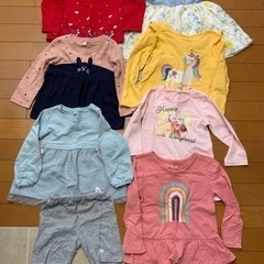 女の子　長袖　春夏秋物　8点セットＡ　主に90サイズ