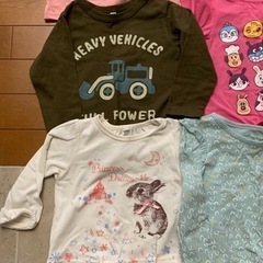 女の子　90サイズ　長袖　肌着　10点セットＡの画像